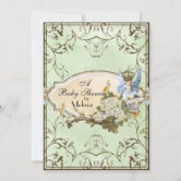 Fairytale Vintage Amusement Park Baby Shower Invitation