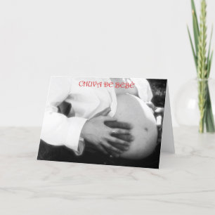 Baby shower invitation Expecting baby PORTUGUESE