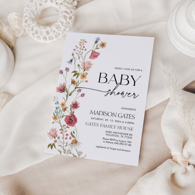Baby Shower Invitation Floral (Creator Uploaded)