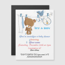 Baby Shower Invitation for a baby boy