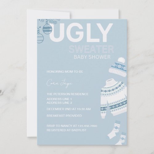 baby shower invitation for baby boy