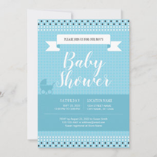 Baby Shower Invitation for Baby Boy