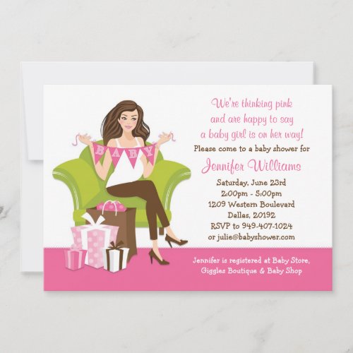 Baby Shower Invitation for Girl