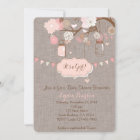 Baby Shower Invitation for Girl With Mason Jar