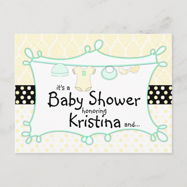 Baby Shower Invitation - Gender Unknown (Front)