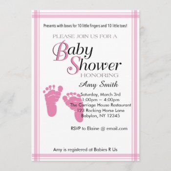 Baby Shower Invitation - Girl by dmbdesign at Zazzle