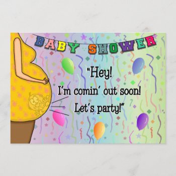 Baby Shower Invitation - I'm Coming Out Party by bizregards at Zazzle