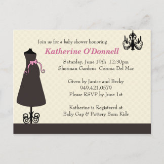 Baby Shower Invitation Postcard