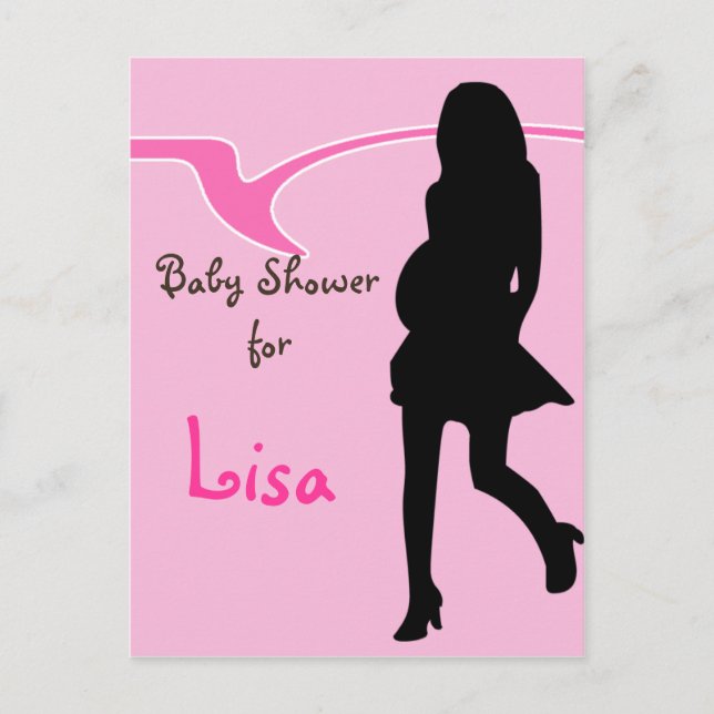Baby shower Invitation Postcard (Front)