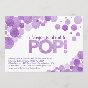 Baby Shower Invitation She's about to Pop!