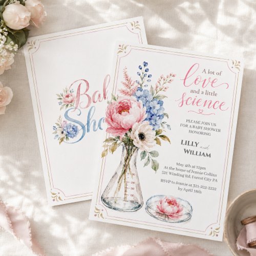 Baby Shower Invitation that Highlights IVF Journey