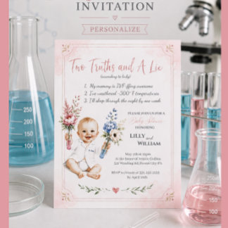 Baby Shower Invitation that Highlights IVF Journey
