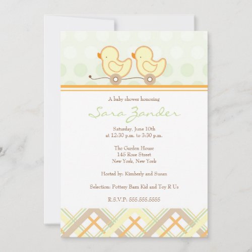 Baby Shower Invitation _ Twins