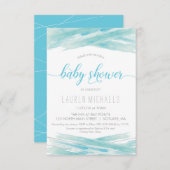 Baby Shower Invitation - Watercolor, Customize (Front/Back)