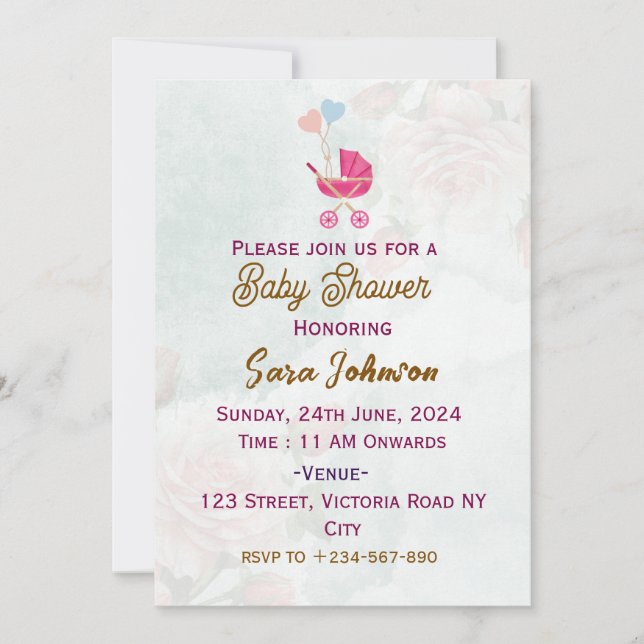 Baby Shower Invitations  (Front)