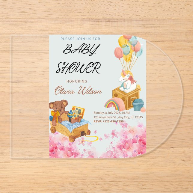Baby shower invitations customize able (Front)