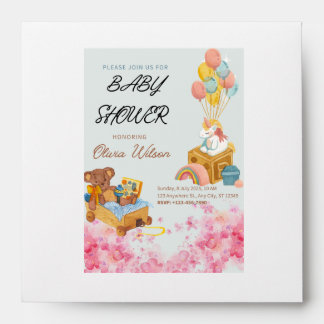 Baby shower invitations customize able envelope