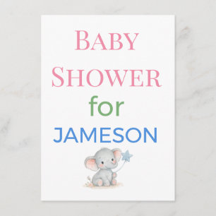 Baby Shower Invitations Enclosure Cards Signs De