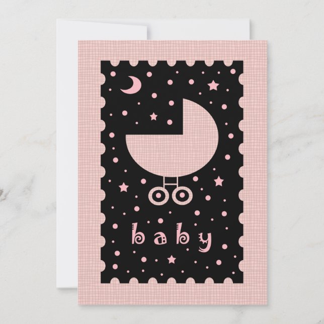 Baby Shower Invitations for Girl (Front)