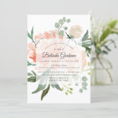 Baby Shower Invitations | Sweet Floral 01 (Standing Front)