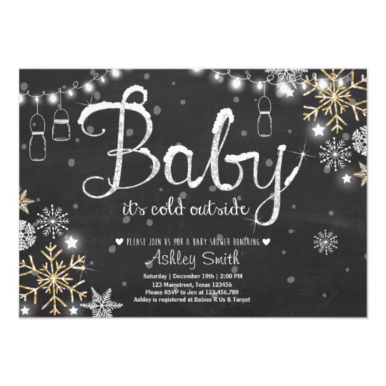 Baby It's Cold Outside Invitation Template 9