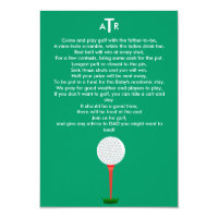 Baby Shower Invite for the Dad-to-Be Golf Outing