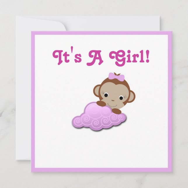 Baby Shower Invite (Girl) (Front)