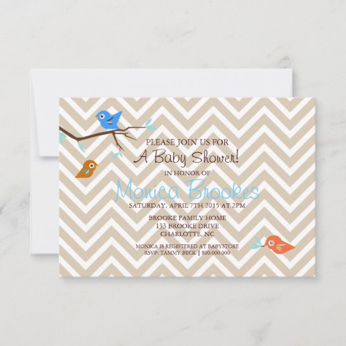 Baby Shower Invite | Little Birdie |chevgrboy