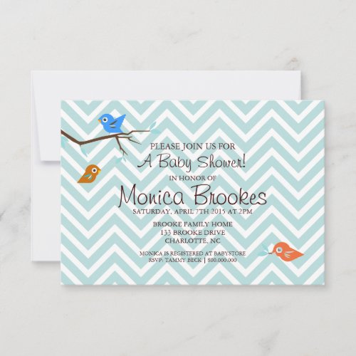 Baby Shower Invite | Little Birdie |chevboy