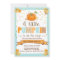 Baby Shower invite Little Pumpkin Blue Boy Fall