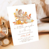 Baby Shower Invite Pumpkin Falling in Love Autumn