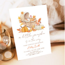 Baby Shower Invite Little Pumpkin Fall Autumn