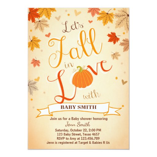 Autumn Baby Shower Invitations 7