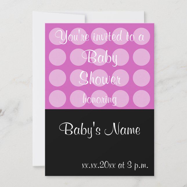 Baby Shower Invite Template - For Female (Front)