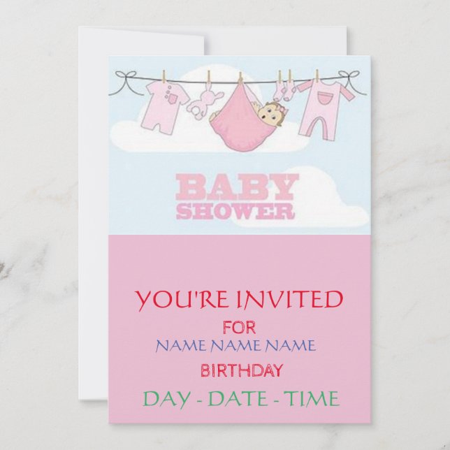 BABY SHOWER INVITES (Front)