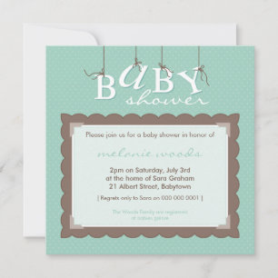 BABY SHOWER INVITES :: baby letters 6SQ