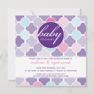 BABY SHOWER INVITES :: fizzy spots 7SQ