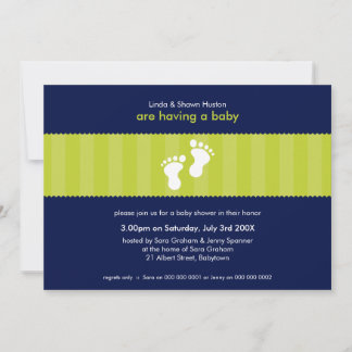 BABY SHOWER INVITES :: happy feet 12L