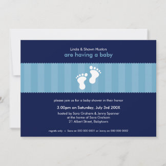 BABY SHOWER INVITES :: happy feet 3L