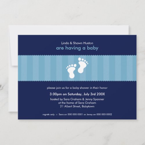 BABY SHOWER INVITES :: happy feet 3L
