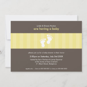 BABY SHOWER INVITES :: happy feet 6L