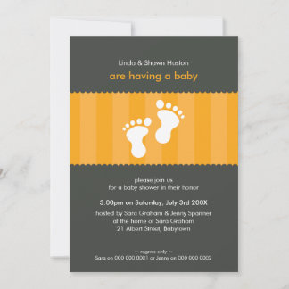 BABY SHOWER INVITES :: happy feet 7P