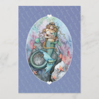 Baby Shower Invites Invitations Mermaid and Baby