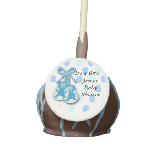 Baby Shower Its a Boy Booties Cake Pop
