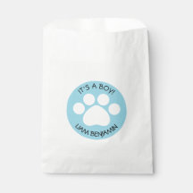 Baby Shower - It's a Boy - Paw Print Theme