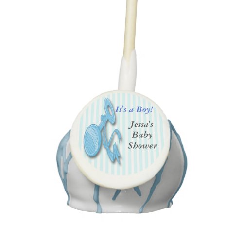 Baby Shower Its a Boy _ Rattle Cake Pop