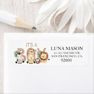 Baby Boy Return Address Labels | Zazzle