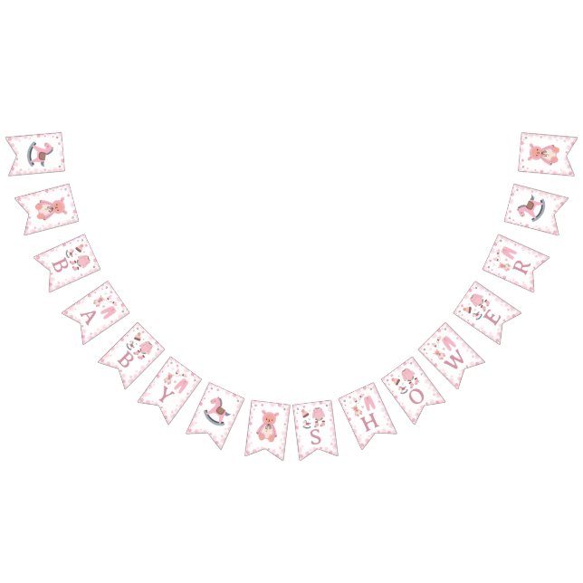 Baby Shower It's Cold Outside Pink Girl Banner (All)