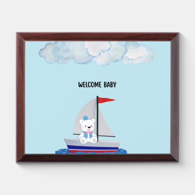 Baby Shower Keepsake Plaque (Horizontal)