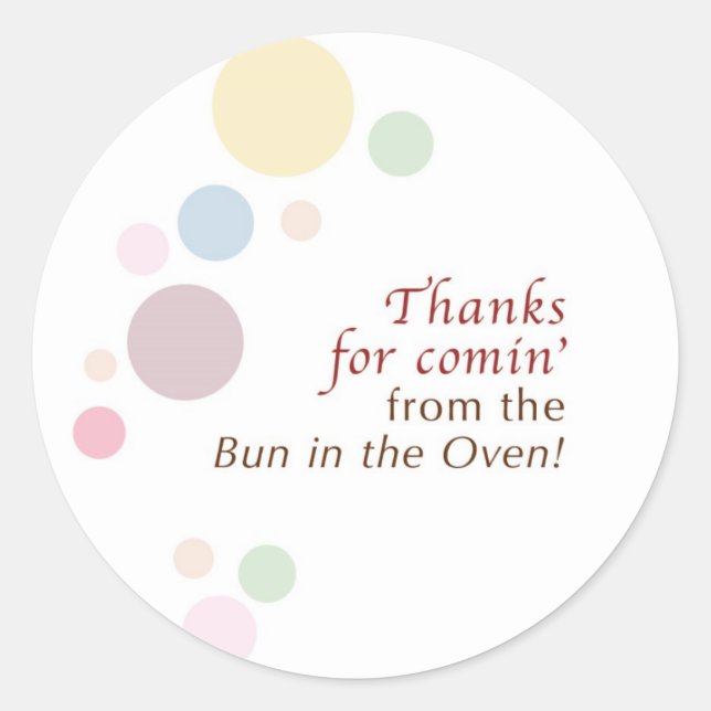 baby shower label (Front)